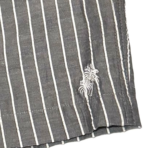 Trunks Surf & Swim Co. NWT Swim Trunks Gray and White Pinstriped Seersucker XXL - Picture 8 of 14